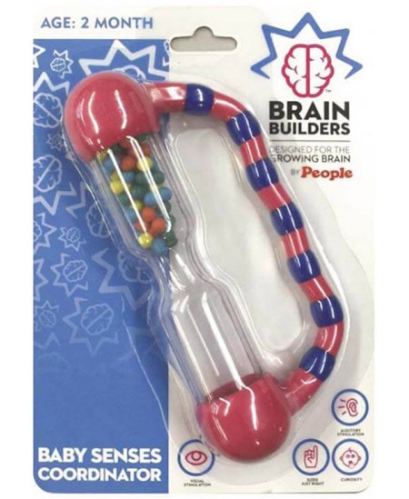 Acu sekošanas prasmes attīstošs grabulis BRAIN BUILDERS Grabulis