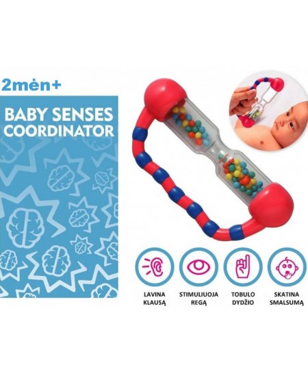 Acu sekošanas prasmes attīstošs grabulis BRAIN BUILDERS Grabulis