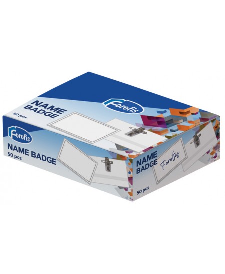Vārda kartes futrālis ar piespraudi FOROFIS, 57x90 mm
