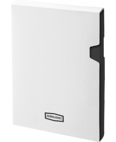 Piezīmju grāmatiņa JOURNAL BOOKS ar dzēšgumiju, A6, līnijota, melna