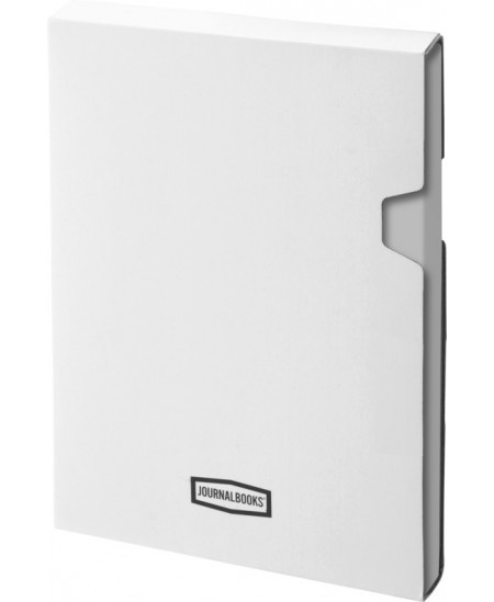 Piezīmju grāmatiņa JOURNAL BOOKS ar dzēšgumiju, A5, līnijota, sudraba krāsā