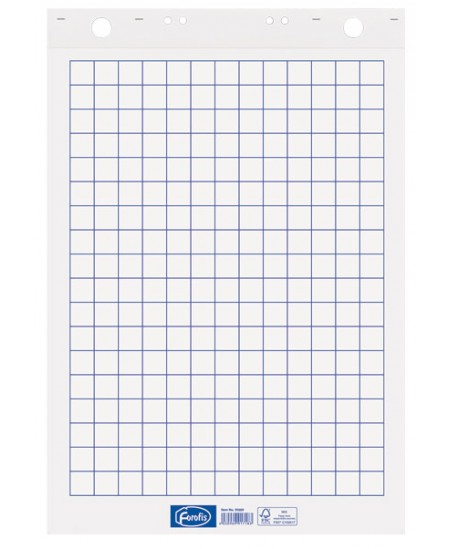 Konferenču piezīmju blociņš FOROFIS, 600x850 mm, kvadrātveida, 50 lapas