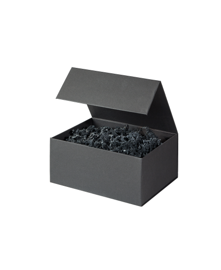 Dāvanu kastīte, magnētiska, 100x100x100 mm, melna, 1 gab.
