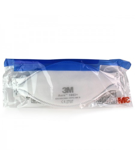 Sejas maska (respirators) 3M AURA, FFP2, IIR, bez vārsta, 1 gab.
