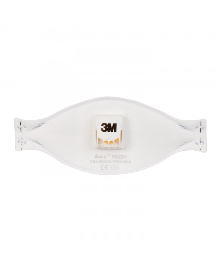 Sejas maska (respirators) 3M AURA, FFP2, 9322+, ar vārstu, 1 gab.