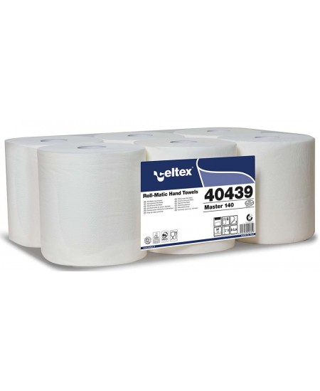 Papīra dvieļi automātiskajiem dozatoriem, CELTEX Master 140, 40439, 140 m, 1 rullis