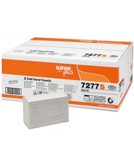 Papīra dvieļi loksnēs CELTEX Hand Towel Z, 7277S, Z locījums, 120 serv., 1 iepak.