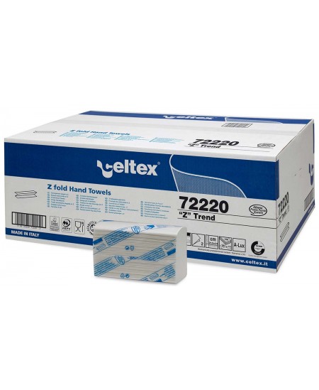 Papīra dvieļi loksnēs CELTEX Z Trend, 72220, Z locījums, 150 serv., 1 iepak.