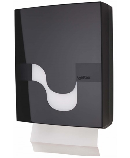 Papīra dvieļu lokšņu turētājs CELTEX Folded Hand towel, 92100, melns