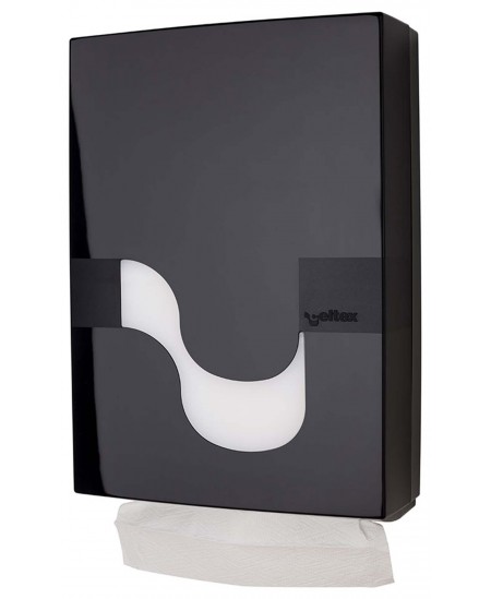 Papīra dvieļu lokšņu turētājs CELTEX Folded Hand towel, 92110, melns