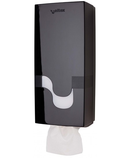 Tualetes papīra lokšņu turētājs CELTEX Folded Toilet Paper, 92260, melns