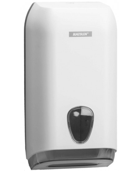 Tualetes papīra lokšņu turētājs KATRIN Folded Toilet Tissue, 92582, balts