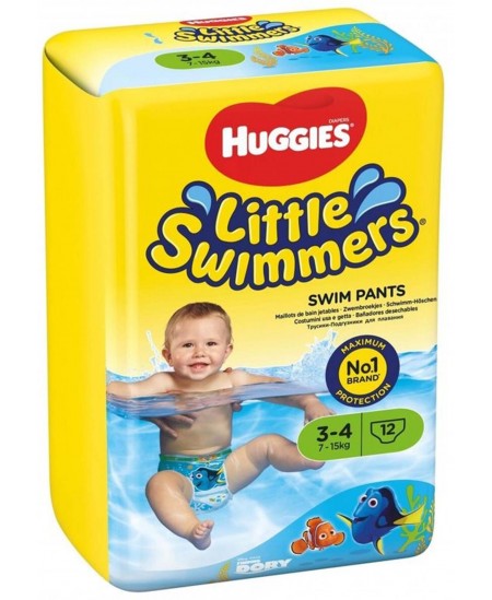 Autiņbiksītes peldēšanai HUGGIES Little Swimmers, S, 7-15 kg