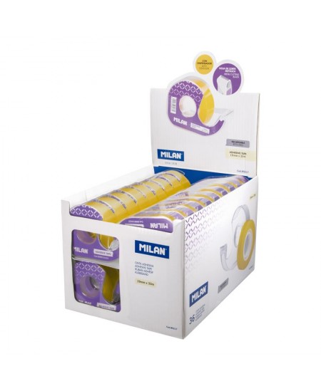 Līmlente ar turētāju MILAN, 19 mm x 33 m