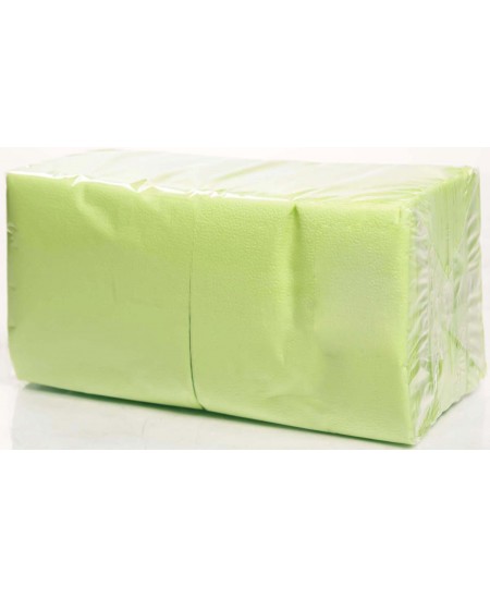 Galda salvetes LENEK, salātzaļā krāsā, 1 slāņa, 24x24 cm, 400 gab.