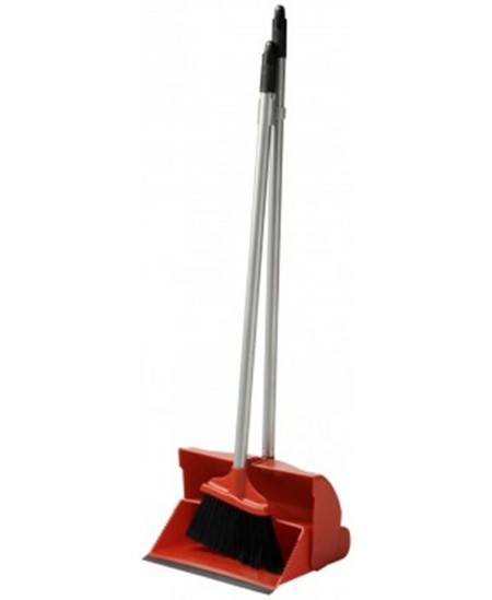 Liekšķere ar vāku un slotiņu PROFI, garais kāts, dažādas krāsas