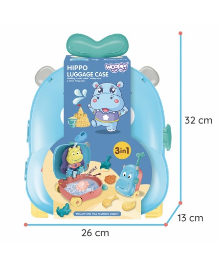 Ūdens un smilšu komplekts-koferis 3 in 1 WOOPIE