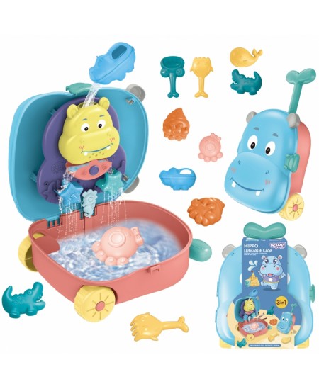 Ūdens un smilšu komplekts-koferis 3 in 1 WOOPIE
