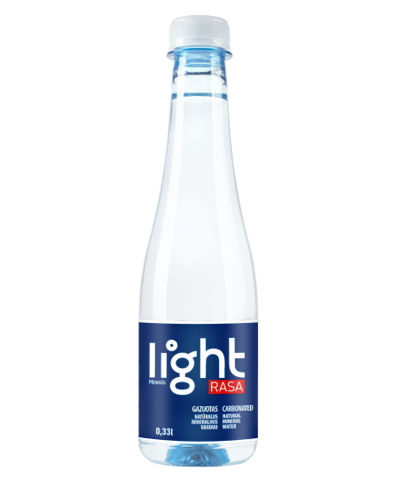 Minerālūdens Rasa LIGHT, 330 ml, gāzēts