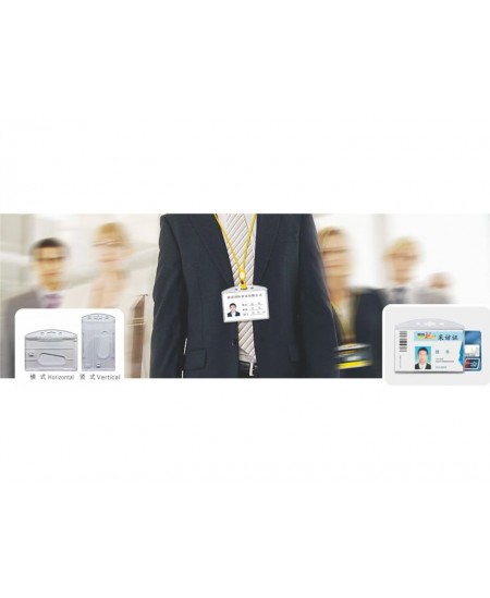 Vārda kartes futrālis PIRUET 4704V, 54x86 mm, caurspīdīgs