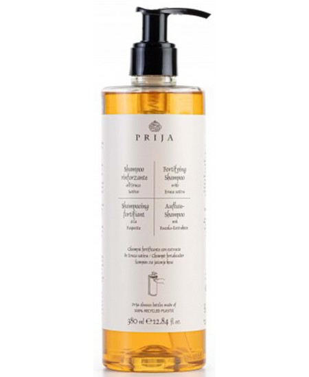 Šampūns PRIJA ar eruca sativa ekstraktu, stiprinošs, visu veidu matiem, 380 ml