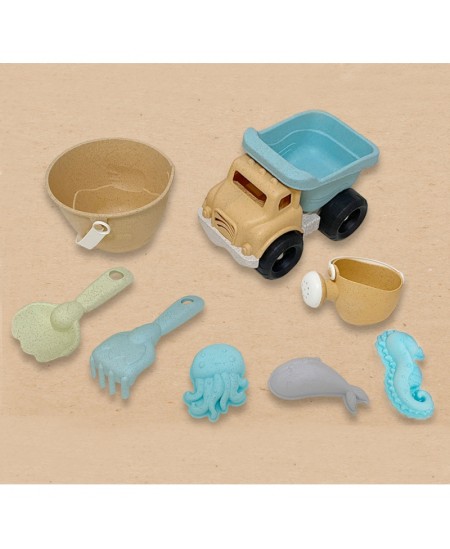 Smilšu komplekts ar spainīti un pašizgāzēju WOOPIE Green, 8 daļas