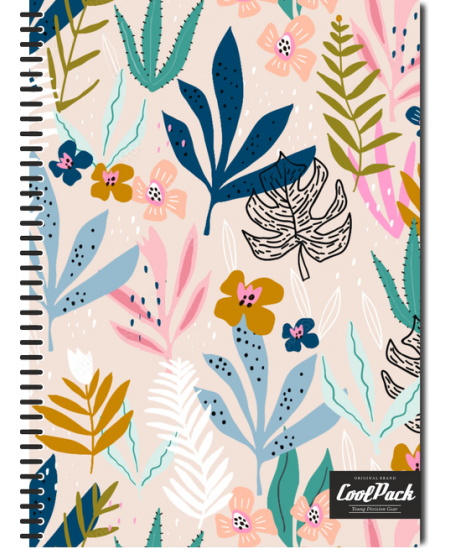 Piezīmju grāmatiņa COOLPACK, A4, 100 lapas, ar spirāli