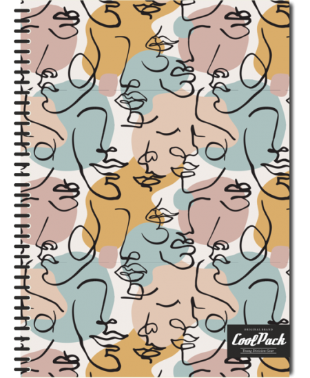 Piezīmju grāmatiņa COOLPACK Art Deco, A4, 100 lapas, ar spirāli