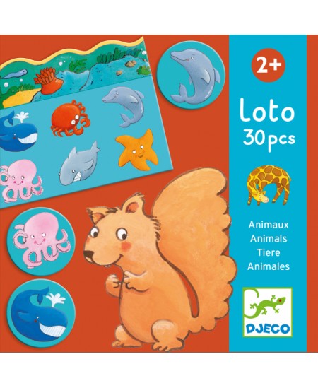 Loto galda spēle DJECO Dzīvnieki