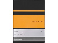 Užrašų knygelė Hugo Boss A5, juoda su oranžinėmis detalėmis