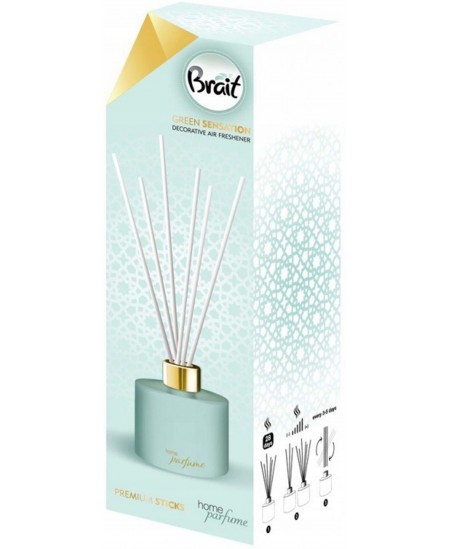 Mājas aromāts ar kociņiem BRAIT Green Sensation, 100 ml