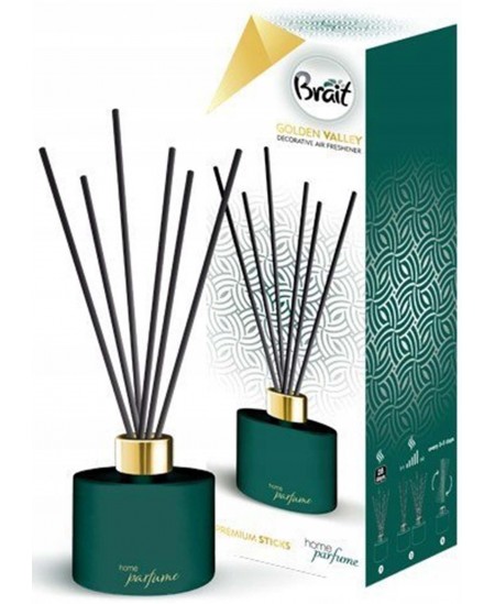 Mājas aromāts ar kociņiem BRAIT Golden Valley, 100 ml