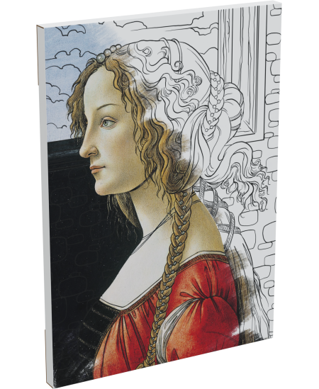 Krāsojamā glezna MONUMI Frames Arts Jaunas sievietes portrets