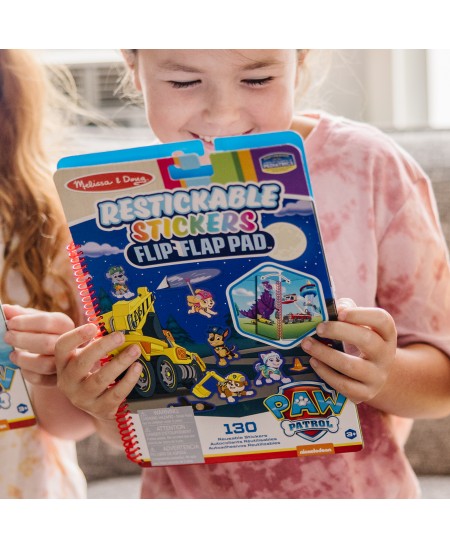 Atkārtoti lietojama uzlīmju grāmata MELISSA &amp; DOUG Paw Patrol Glābēji