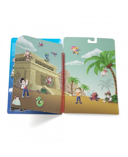Atkārtoti lietojamo mīksto uzlīmju grāmata MELISSA & DOUG Paw Patrol Džungļi