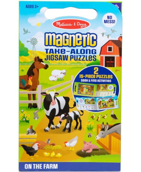 Pārnēsājama magnētiskā puzle MELISSA & DOUG Mana ferma