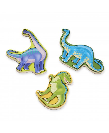 Koka magnētu komplekts MELISSA & DOUG Dinozauri