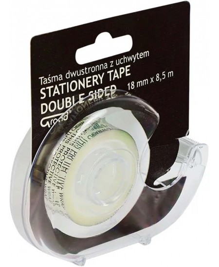 Divpusēja līmlente ar turētāju GRAND, 18 mm x 8,5 m