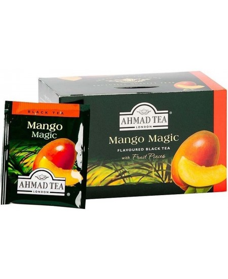 Melnā tēja AHMAD, ar mango aromātu, 20 gab.