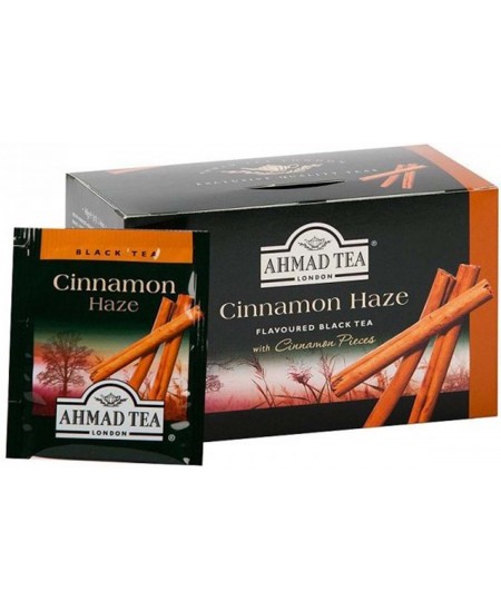 Melnā tēja AHMAD, ar kanēļa aromātu, 20 gab.