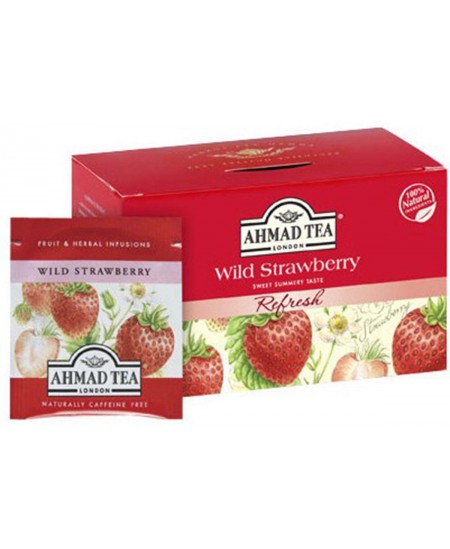 Augļu tēja AHMAD, meža zemeņu, 20 gab.
