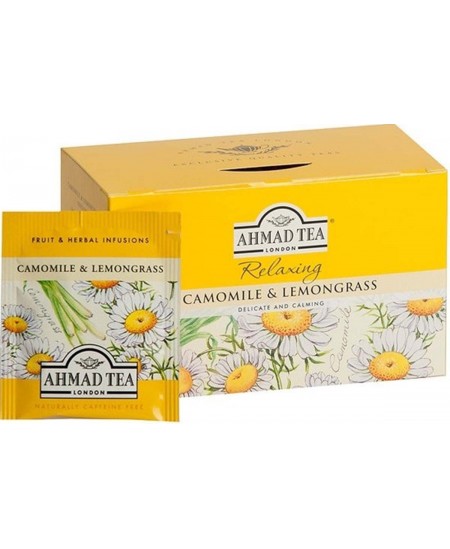 Zāļu tēja AHMAD, ar kumelīšu un citronzāles aromātu, 20 gab.
