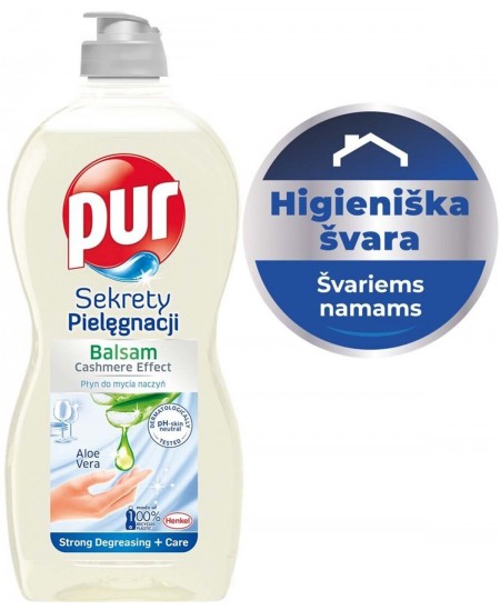 Trauku mazgāšanas līdzeklis PUR ALOE VERA, 450 ml