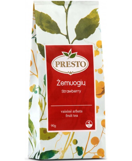 Augļu beramā tēja PRESTO Meža zemenes, 90 g