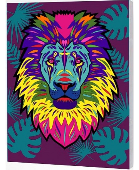 Gleznošanas pēc skaitļiem komplekts SPLAT Lauva, 50x40 cm