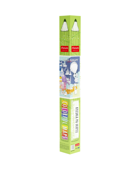 Karte ar izkrāsojamām detaļām MONUMI Eiropas pieminekļi, 84x59 cm