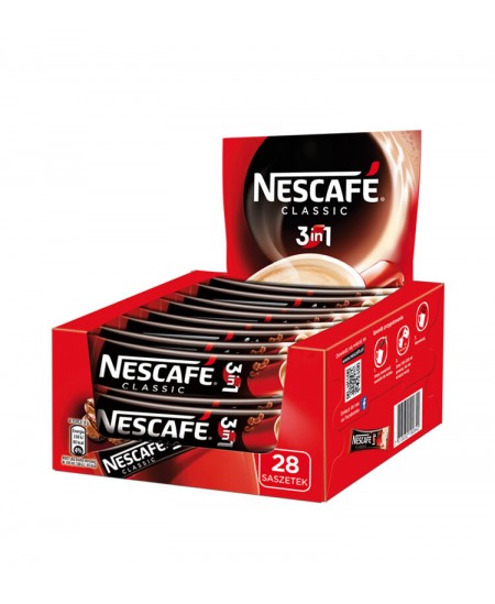 Šķīstošā kafija NESCAFE CLASSIC 3 in 1, 18 g.