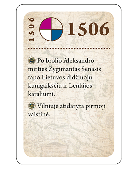 Galda spēle LIETUVAS VĒSTURE. DATUMI (10+)