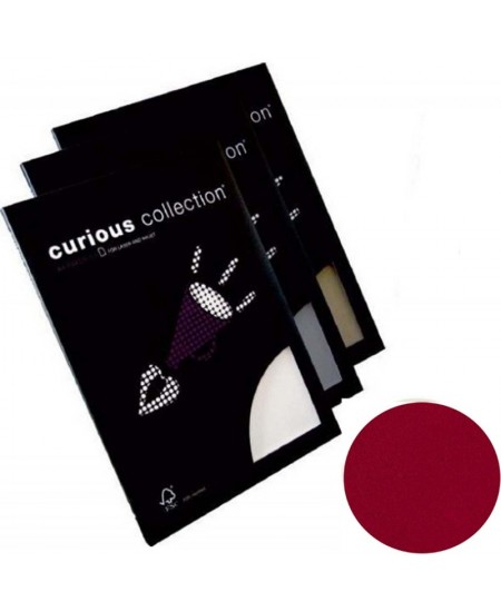 Pusiau skaidrus dekoratyvinis popierius CURIOUS TRANSLUCENTS Red Lacquer, 100 g/m2, A4, 50 lapų