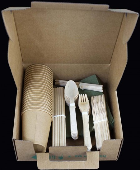 Vienreizlietojamo trauku komplekts 20 personām